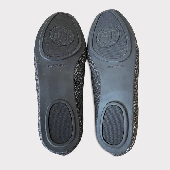 Dana Buchman Sequin/Silver Black Tassel Slip On Flats Shoes Size 5.5 - Picture 7 of 12